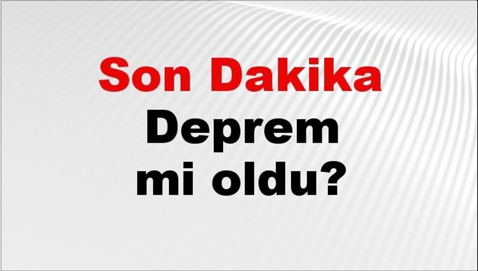 26 Eylül 2026 Güncel Deprem Haberleri ve Son Durumlar